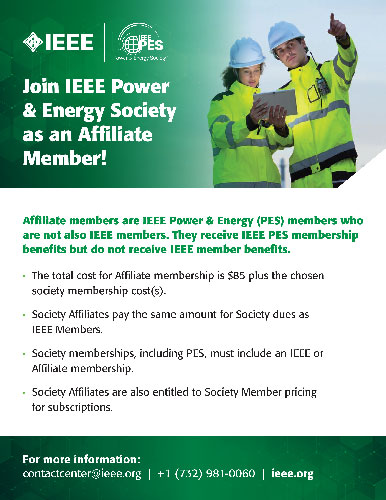 2026 IEEE PES Affiliate Membership Flyer
